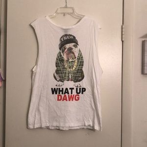 Graphic muscle tank